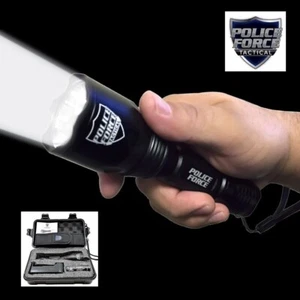 POLICE FORCE Tactical L2 LED FLASHLIGHT Military Grade 1000 Lumens Carrying Case - Picture 1 of 6