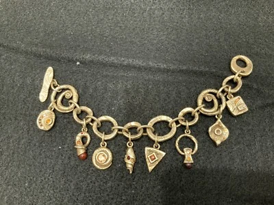 Patricia Locke Gold Tone Charm Bracelet Beautiful - Image 1 of 4