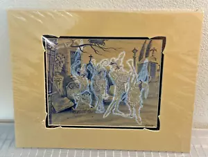 Kunst von Disney Parks Friedhof Band 14" x 18" Passepartout Druck von Costa Alavezos - Bild 1 von 4