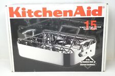 KitchenAid 15インチ ロースター ローストパン ラック付き 5層ステンレススチールクラッド 新品