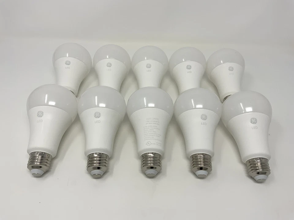 10 Pack GE LED General Purpose Light Bulb 16W 100W Soft White 2700K A21 - Image 1 of 2