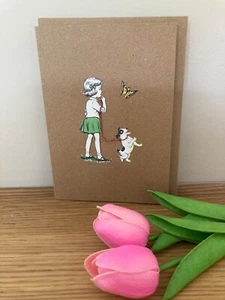 Beautiful Vintage Handmade Greetings Card Ephemera collage kitsch retro - Picture 1 of 4