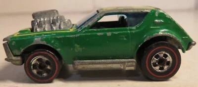 Molinillo Gremlin Hong Kong vintage Hot Wheels Redline 1974 esmalte verde Mattel Foto 1 de 4