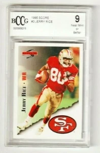 JERRY RICE BECKETTS 1995 SCORE #3 NEAR MINT 9 HIDDEN TREASURES SAN FRANCISCO - Picture 1 of 2