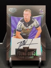 2022 NRL Elite Young Guns Signature 084/100 Tyran Wishart YGS07