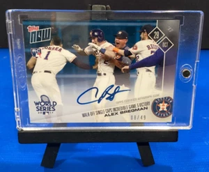 2017 TOPPS NOW ALEX BREGMAN ROOKIE AUTO 08/49 WALK-OFF SINGLE CARD# 851C - Picture 1 of 2