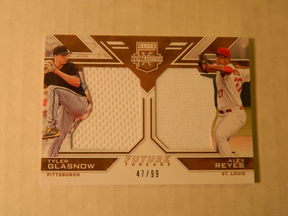 2016 Panini Elite Future Stars Dual Jersey card of Glasnow / Reyes - HOT # 47/99 - Image 1 of 1