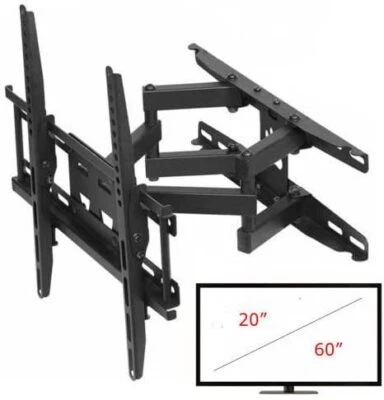 FOYU staffa Braccio Tv 20-60 Pollici estendibile Da Muro Braccio