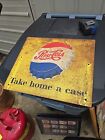 Vintage Pepsi 2 Sided Sign Take Home A Case 15x13