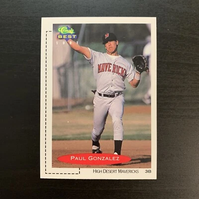 1991 Classic Best Paul Gonzalez High Desert Mavericks  - Image 1 of 2