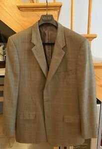 Men's Sport Jacket, 46L, Brown small check fabric, Club Room Brand