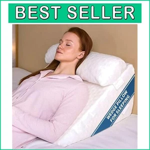 Adjustable 7-in-1 Wedge Pillow - Memory Foam for Elevated Sleep & Comfort - Picture 1 of 10