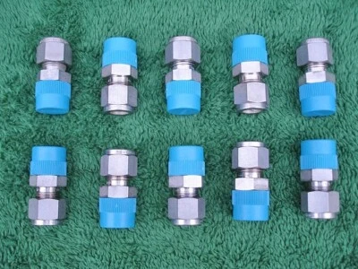 (10) SWAGELOK SS-600-1-6 STAINLESS STEEL fitting 3/8” - Image 1 of 3