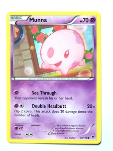 Munna 39/119 (LP, Pokemon Card, Phantom Forces, 2014, Psychic, Common) - Picture 1 of 1