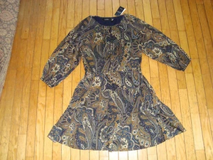 LAUREN RALPH LAUREN LADIE'S MULTI COLOR DRESS WITH LINING SIZE 8 BNWT@$185.00 - Picture 1 of 15