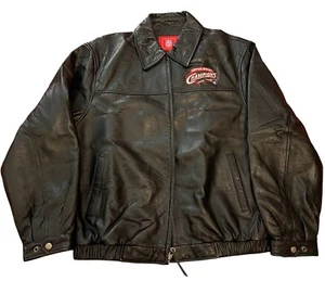 Leder Bomberjacke schwarz Large NE Patriots NFL Super Bowl XXXVIII Champions - Bild 1 von 24