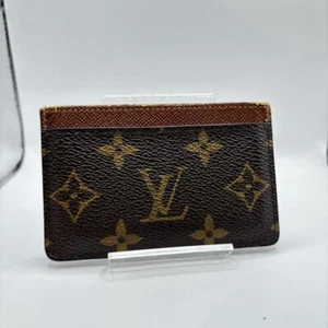 LOUIS VUITTON M61733 Porte Cult Sample Armagnac Monogram Card Case Used Japan - Picture 1 of 13