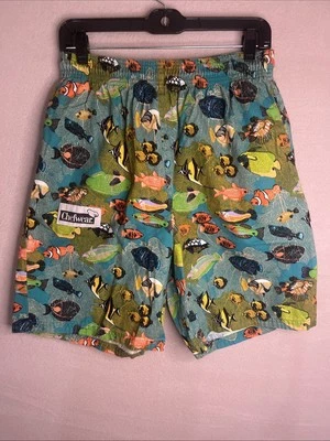 Vintage Chef Shorts Tropical Fish Print Size M Clown Angel - Image 1 of 3