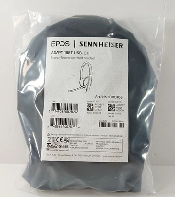 EPOS Sennheiser Adapt 165T USB-C II Wired Stereo Headset for Microsoft Teams NEW - Image 1 of 4