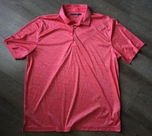 Greg Norman PlayDry Pink Shark Shadow All Over Print Golf Polo Men XL - Picture 1 of 3