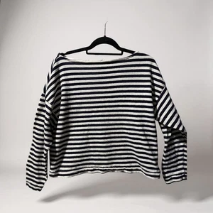 Top Pullover Universal Thread para Mujer a Rayas Cuello Barco Manga Larga XL - Imagen 1 de 6