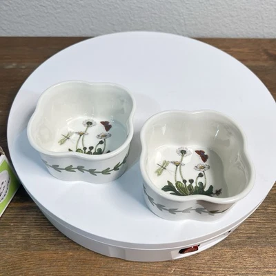 Juego de 2 ramekins de porcelana con forma festoneada Portmeirion Botanic Garden Foto 1 de 4