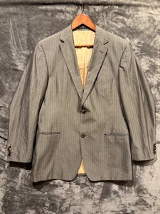 BOSS Hugo Boss Blazer Mens 42? Gray Cotton Unstructured Sport Coat Jacket - Picture 1 of 14
