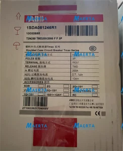 1 Stück NEU 1SDA051246R1 T3N250 TMD200/2000 FF 3P Formgehäuse-Leistungsschalter - Bild 1 von 1