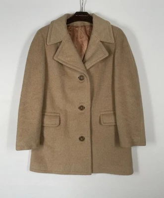 Abrigo de lana merino mohair pelo camel JULIUS | Vintage años 60 70 | Talla 16 Foto 1 de 4