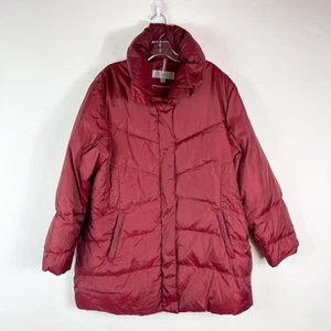 Andrew Marc Marc New York Women's Puffer Jacket Burgundy Size 1X - Picture 1 of 5