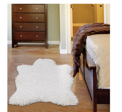 NUEVO OTTOMANSON IMITACIÓN FLOKATI PELUCHE SUAVE REALISTA PIEL DE OVEJA ANTIDESLIZANTE 2x3 TURCO Foto 1 de 4
