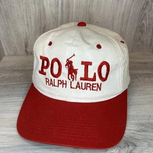 YoungAn Ralph Lauren Polo Herren Snapback Mütze Rot Weiß - Bild 1 von 6