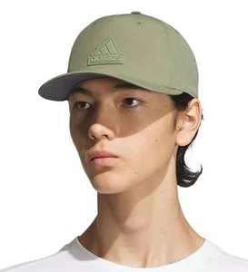 Adidas Herren Sport 5-Panel, grün hohe Krone Druckknopflasche verstellbare Passform Kappe Einheitsgröße - Bild 1 von 5