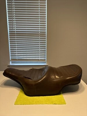 Harley Davidson años 70 FLH cabeza de pala Buddy Seat marrón Foto 1 de 4