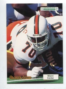 1992 Gridiron #51 Claude Jones Miami Hurricanes - Foto 1 di 1