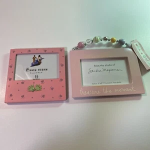 2 lustige Teenager Mädchen Rosa Bilderrahmen Brandneu - Bild 1 von 14