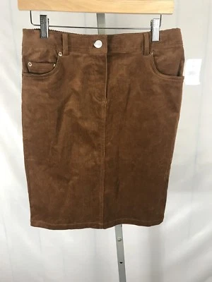 NWT Sutton Studio 2P Brown Corduroy 21” Long Skirt Free US Shipping (AH) - Image 1 of 4