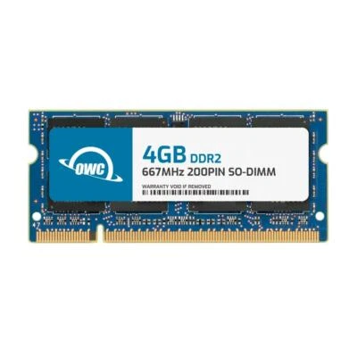 OWC 4GB DDR2 667MHz 2Rx8 Non-ECC SODIMM 200-pin Memory RAM - Image 1 of 4