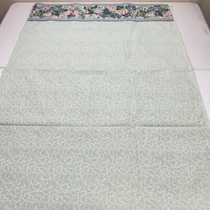 vintage laura ashley flat sheet twin green floral ashbourn blend usa y2k 90s - Picture 1 of 13