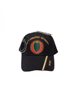 Ejército de los Estados Unidos 24ª División de Infantería Gorra Negra Ejército Victoria Bordada Sombrero/Gorra Foto 1 de 4