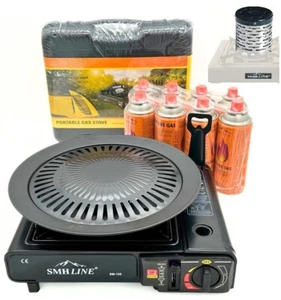 Campingkocher Gaskocher 227g Gas 2200W Camping Herd Outdoor Grillplatte Grill - Bild 1 von 21