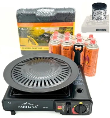 Campingkocher Gaskocher 227g Gas 2200W Camping Herd Outdoor Grillplatte Grill - Bild 1 von 4