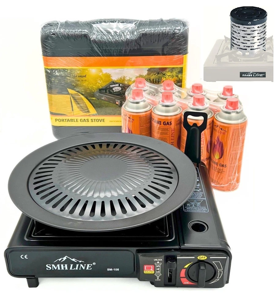 Campingkocher Gaskocher 227g Gas 2200W Camping Herd Outdoor Grillplatte Grill - Bild 1 von 4