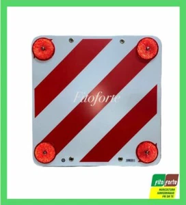 CARTELLO CARICO SPORGENTE NON OMOLOGATO PLASTIFICATO 50x50CM SEGNALE MEZZI - Foto 1 di 1