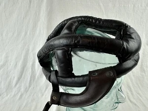 Vintage early Kucharik Leather Helmet Bicycle Hairnet Bike Gardena CA Display - Picture 1 of 13