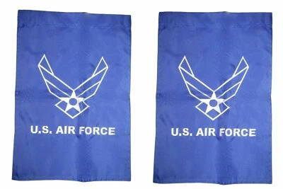 12x18 Embroidered Air Force Wings Double Sided Nylon Sleeved Garden Flag 12"x18" - Image 1 of 4