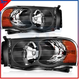 Headlights Assembly Front Lamp Replacement For Dodge Ram Pickup 2002-2005 - Foto 1 di 10
