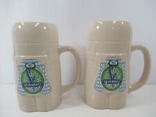 Steam Whistle Brewing Beer Stein Oktoberfest Large Mug Canadian 8" Lot of 2