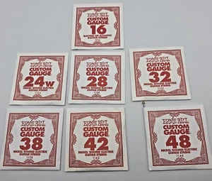 ERNIE BALL Custom Guage Electric or Acoustic Guitra String 10 different strings - Picture 1 of 12