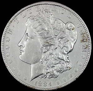 1884-o Morgan Silver Dollar.  B.U.  65836  (Inventory B) - Picture 1 of 2